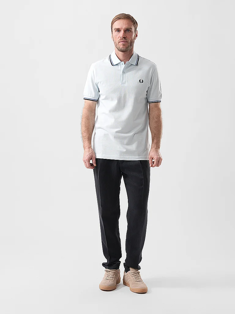 Fred Perry Twin Tipped Polo Shirt Blue 2
